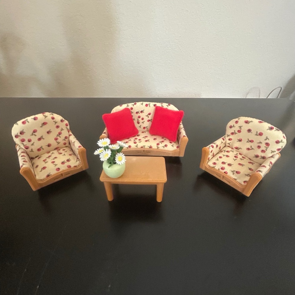 Epoch Sylvanian Families Living Room Suite.